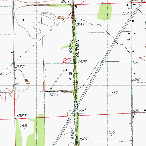 Topographic Map of Quitman Panola Ditch, MS
