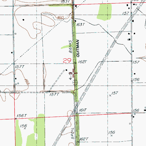 Topographic Map of Quitman Panola Ditch, MS