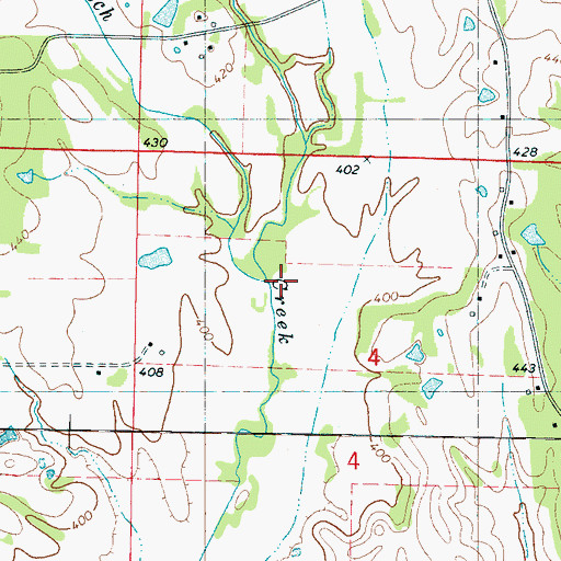 Topographic Map of Rampley Branch, MS