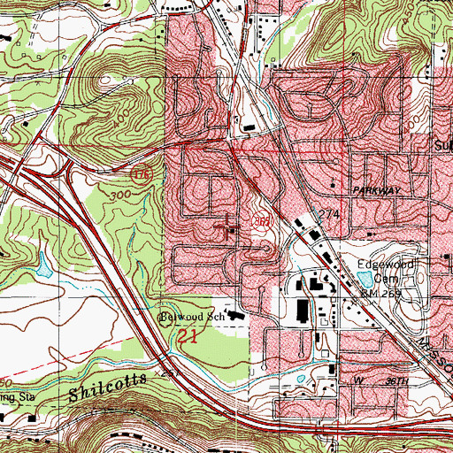 Topographic Map of Pleasant View Missionary Baptist Church, AR
