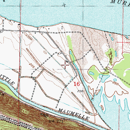 Topographic Map of Pulaski County Farm (historical), AR