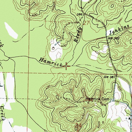 Topographic Map of Reedy Branch, MS