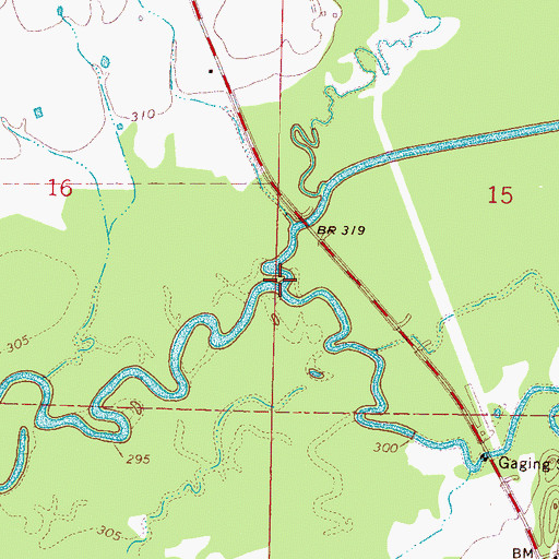 Topographic Map of Old Channel Big Black River, MS