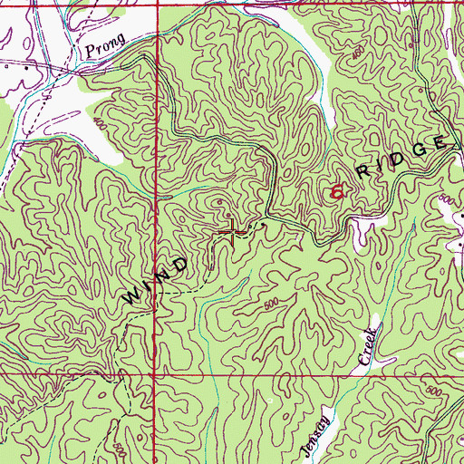 Topographic Map of Riddle Wind Ridge, MS