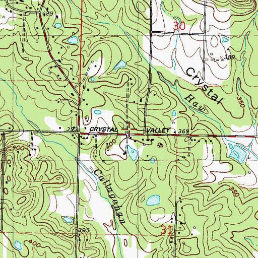 Topographic Map of Rocky Valley Church (historical), AR