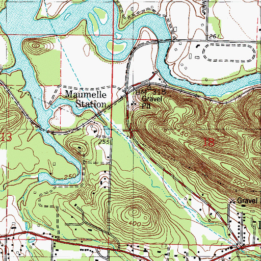 Topographic Map of Taylor Chapel (historical), AR