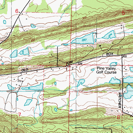 Topographic Map of Tip Top School (historical), AR