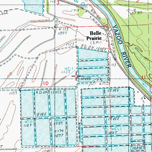 Topographic Map of Saint Luke Church, MS