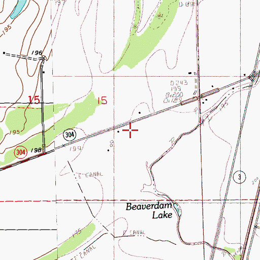 Topographic Map of Saint Lukes Church, MS