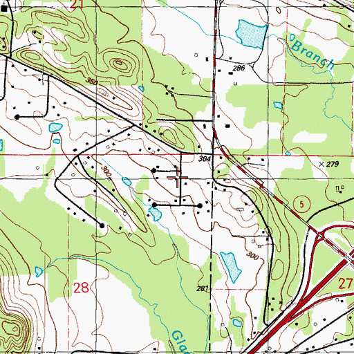 Topographic Map of Westbrook Addition, AR