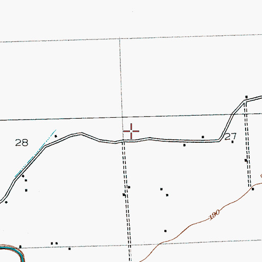 Topographic Map of Saint Pauls Church, MS