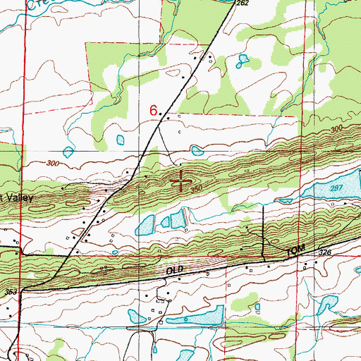 Topographic Map of Wheeler Hill, AR