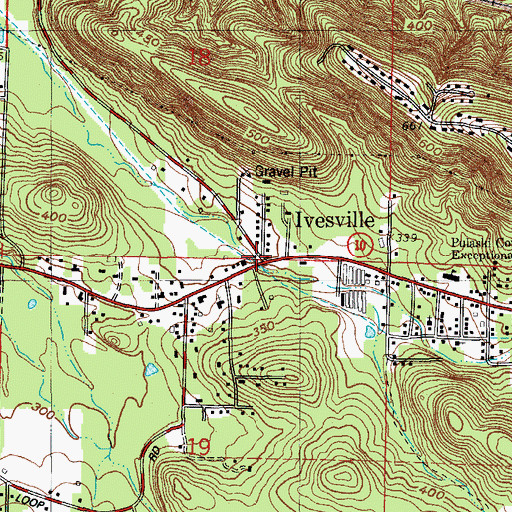 Topographic Map of White School (historical), AR