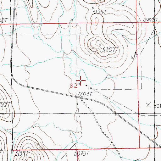 Topographic Map of Krentz Ranch, AZ