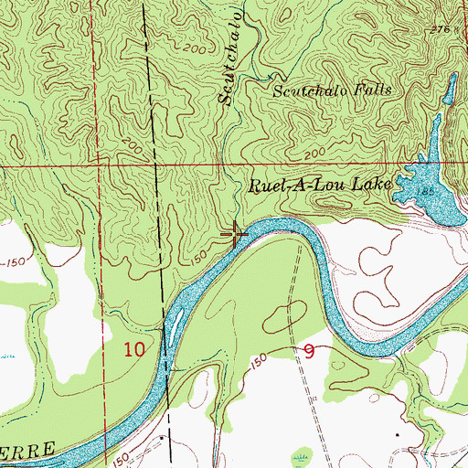 Topographic Map of Scutchalo Creek, MS