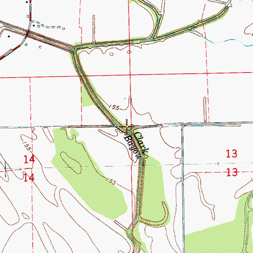 Topographic Map of Sevier Lake, MS