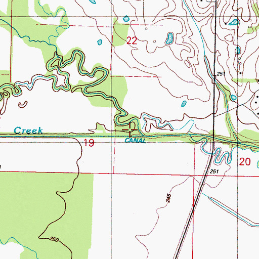 Topographic Map of Sewayiah Creek, MS