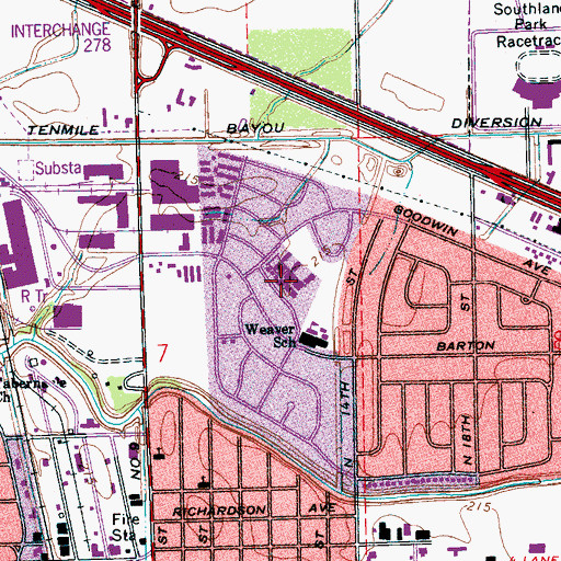 Topographic Map of East Junior High School, AR