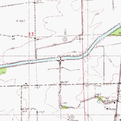 Topographic Map of Shelton Creek, MS