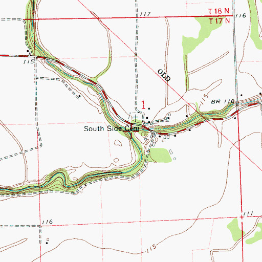 Topographic Map of Short Bayou, MS