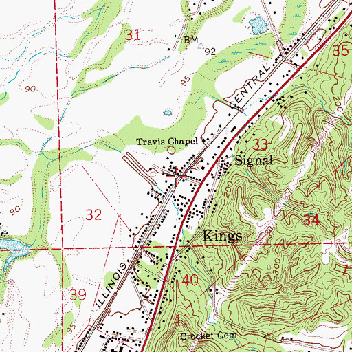Topographic Map of Signal, MS