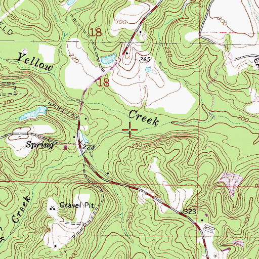 Topographic Map of Silver Creek, MS