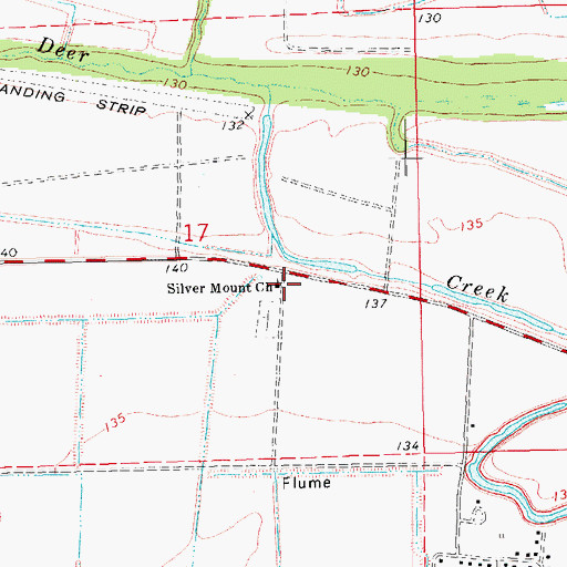 Topographic Map of Silver Mount Church, MS