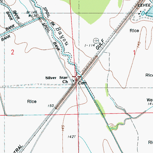 Topographic Map of Silver Star Church, MS