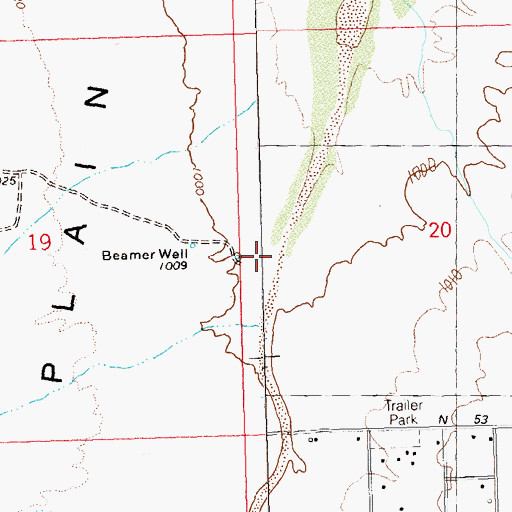 Topographic Map of Kuehn Well, AZ
