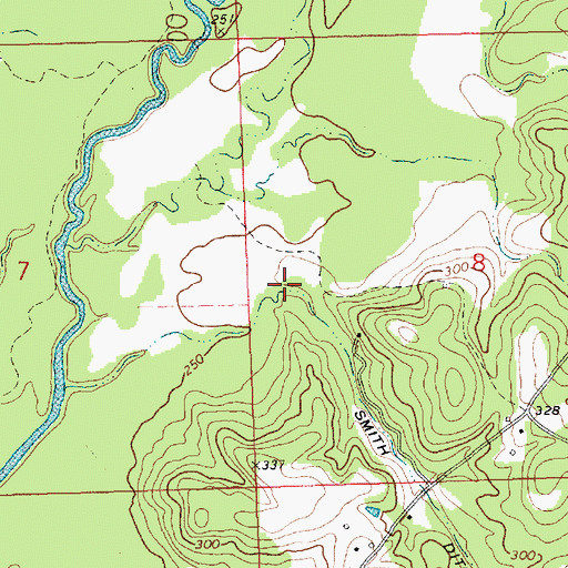 Topographic Map of Smith Ditch, MS