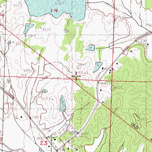 Topographic Map of Smiths Chapel, MS