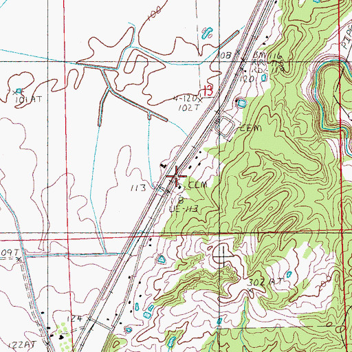 Topographic Map of Sonora Church, MS