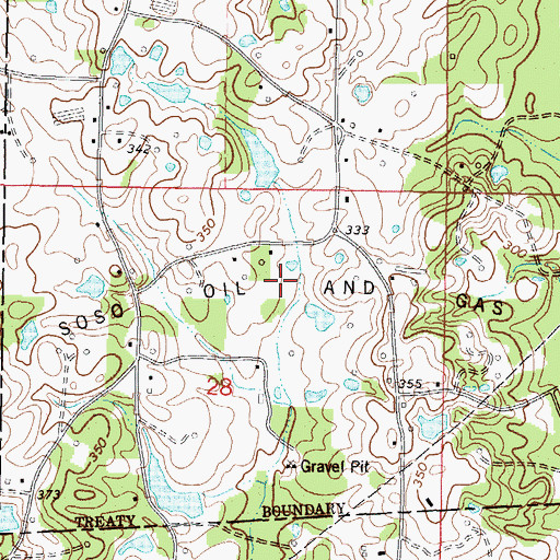 Topographic Map of Soso Oil and Gas Field, MS