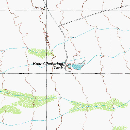 Topographic Map of Kuke Chehedagi Tank, AZ