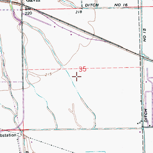 Topographic Map of Missouri Pacific Industrial Park, AR