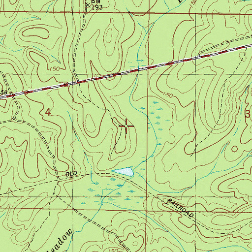 Topographic Map of Stalworth Camp, MS