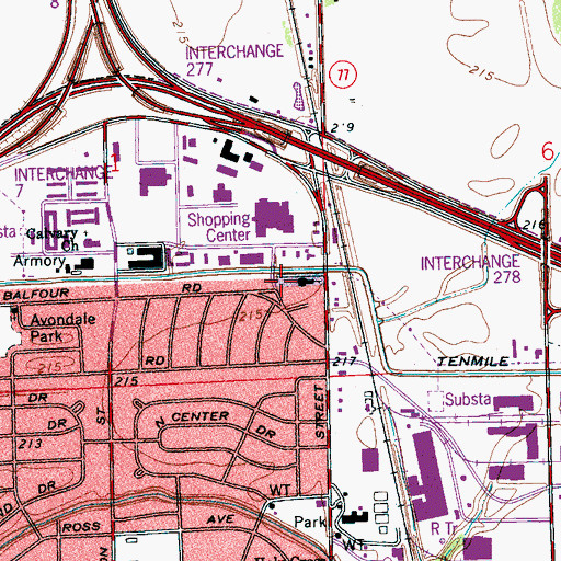 Topographic Map of Steudlein Learning Center, AR