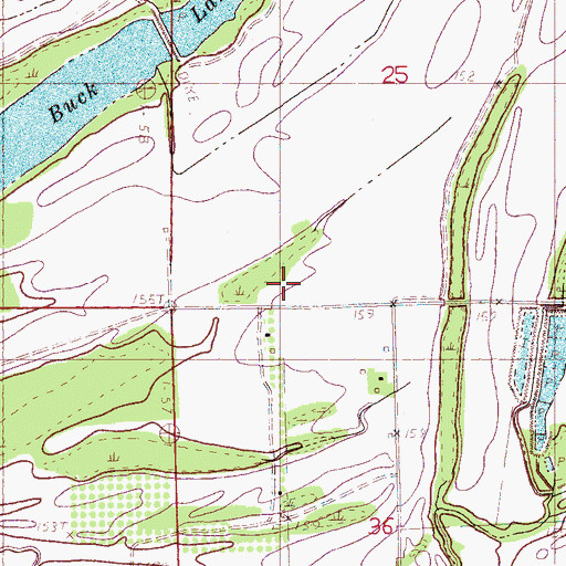 Topographic Map of Strangers Home Church, MS