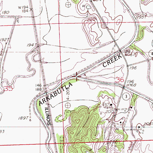 Topographic Map of Strayhorn Creek, MS