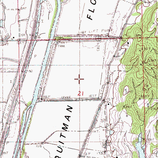 Topographic Map of Sutton Lake, MS