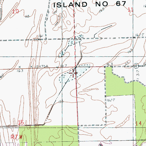 Topographic Map of Swan Lake, MS