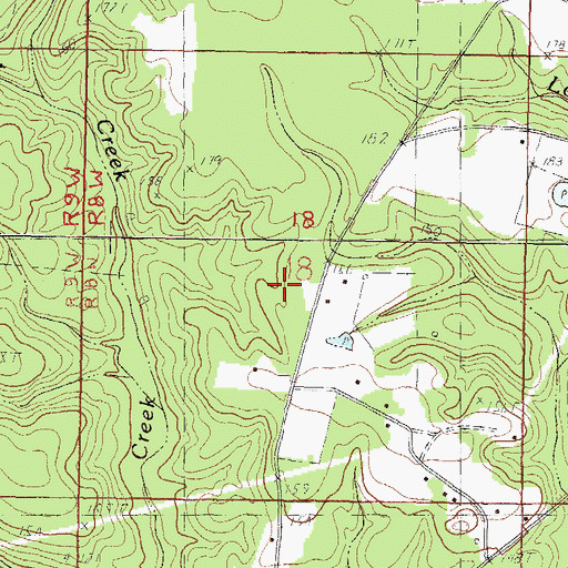 Topographic Map of Sweet Pilgrim Church, MS