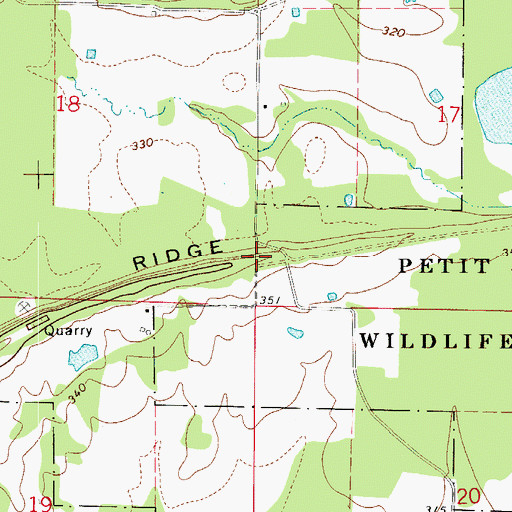 Topographic Map of Barger School (historical), AR