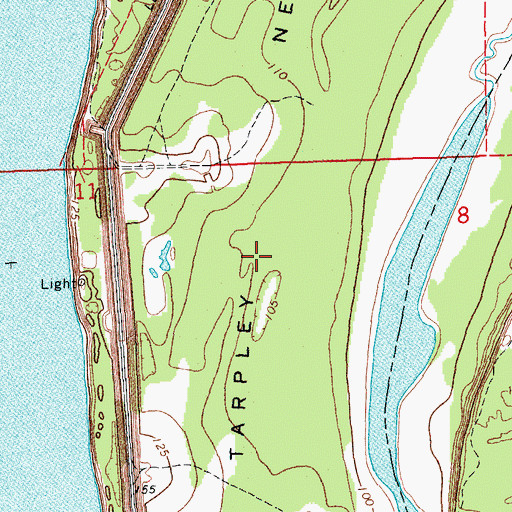 Topographic Map of Tarpley Neck, MS