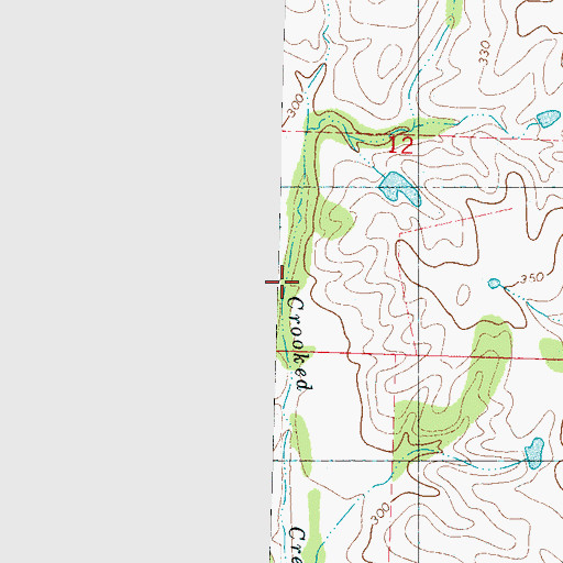 Topographic Map of Taylor Creek, MS