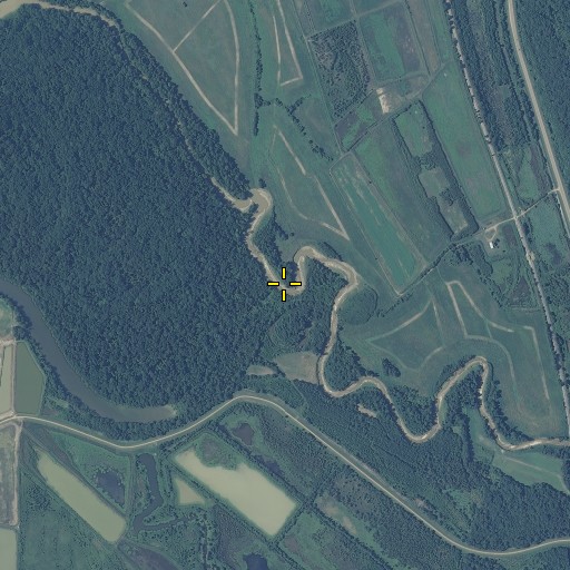 Aerial/Satellite Image of Tesheva Creek, MS