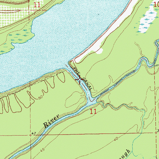 Topographic Map of The Canal, MS