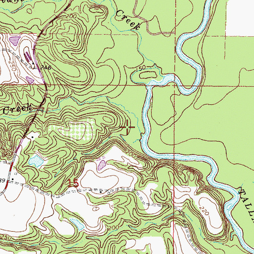 Topographic Map of Tibbehoy Creek, MS