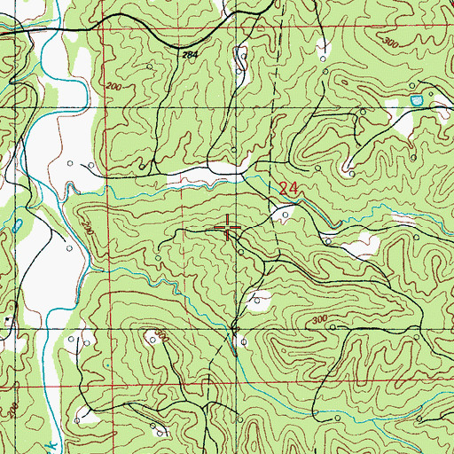 Topographic Map of Tinsley Oil Field, MS