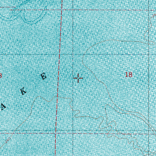 Topographic Map of Toby Tubby Creek, MS